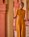 Kasundi Banarasi Silk Jumpsuit