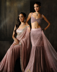 Rose Pink Fish Cut Lehenga