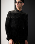 Black Ombre Bandhgala