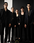 Black Rhombus Work Velvet Jacket