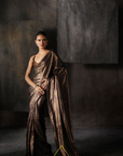 Coffee Sequins Saree