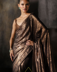Coffee Sequins Saree
