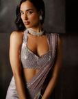 Mauve Drape Saree