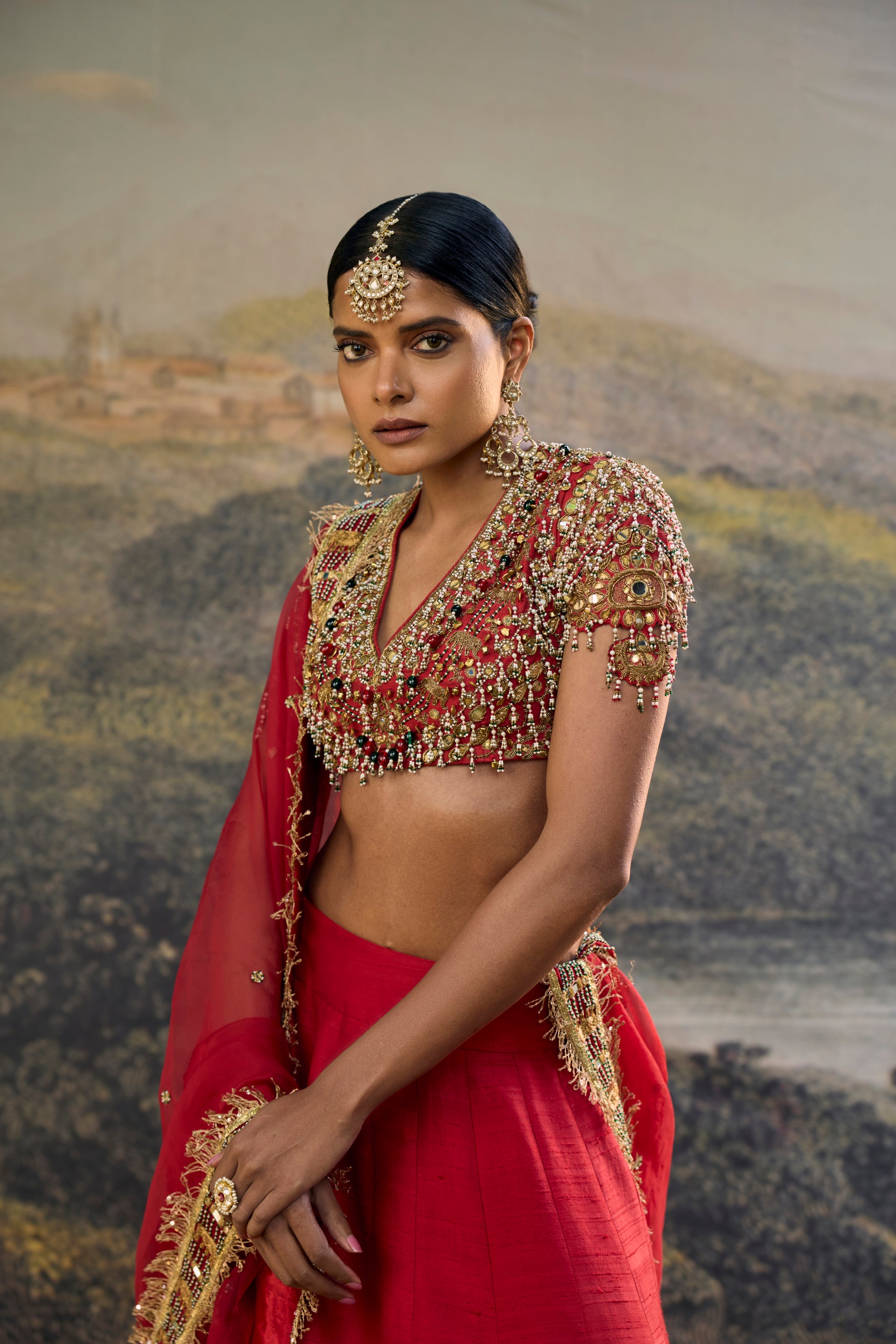 Lalima Jadau Lehenga Set