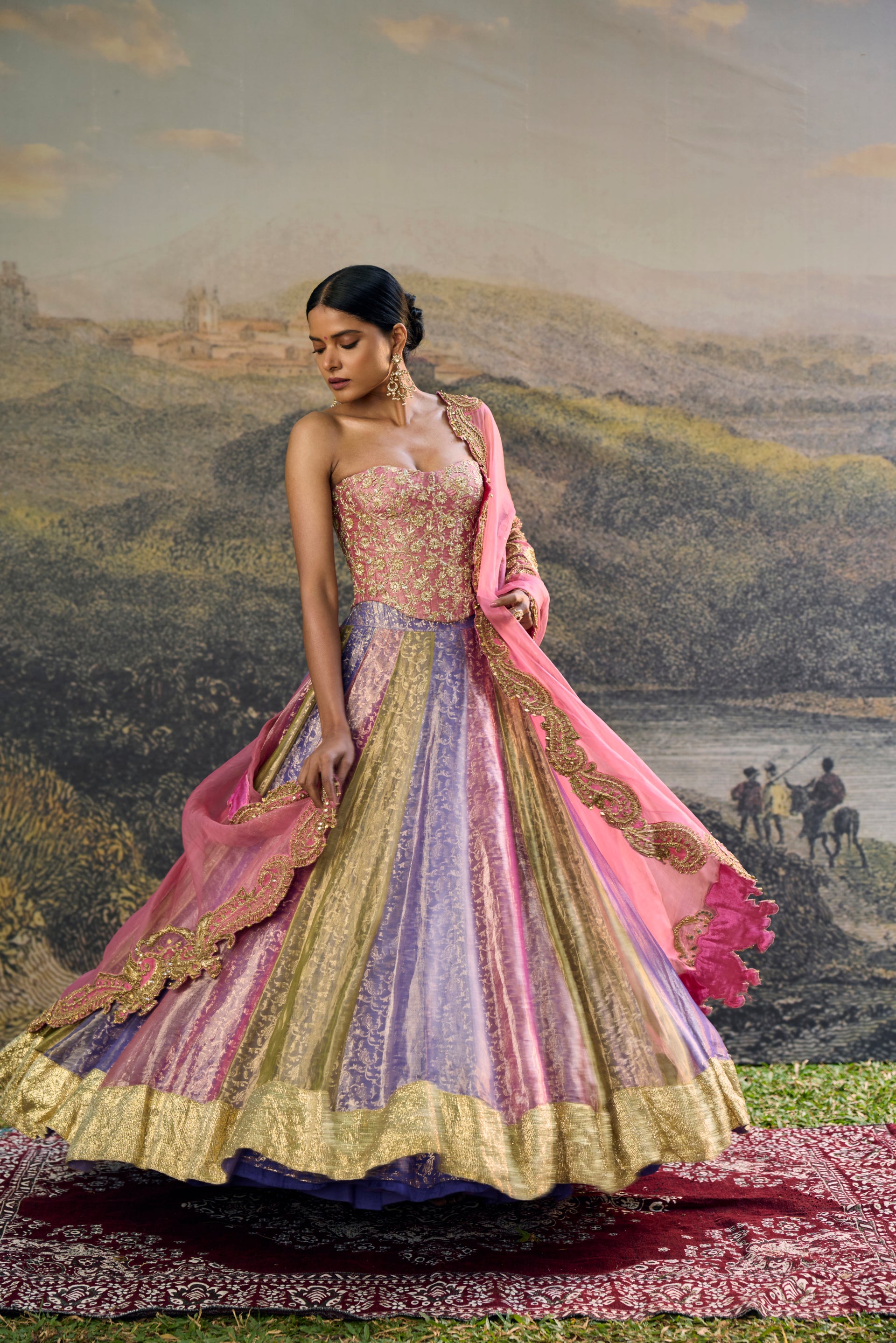 Rangoli Zari Lehenga Set