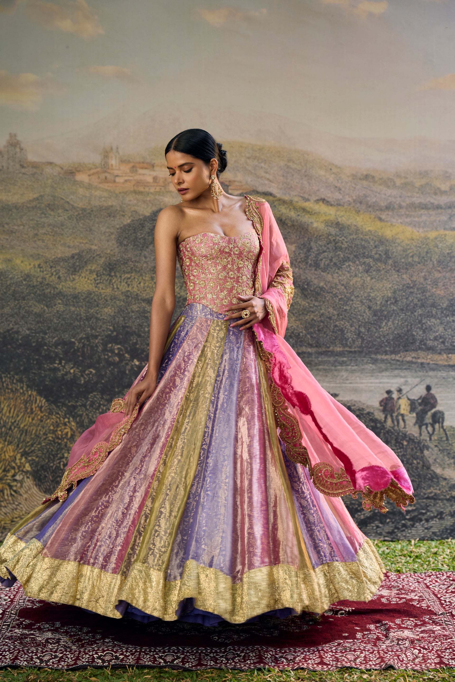 Rangoli Zari Lehenga Set