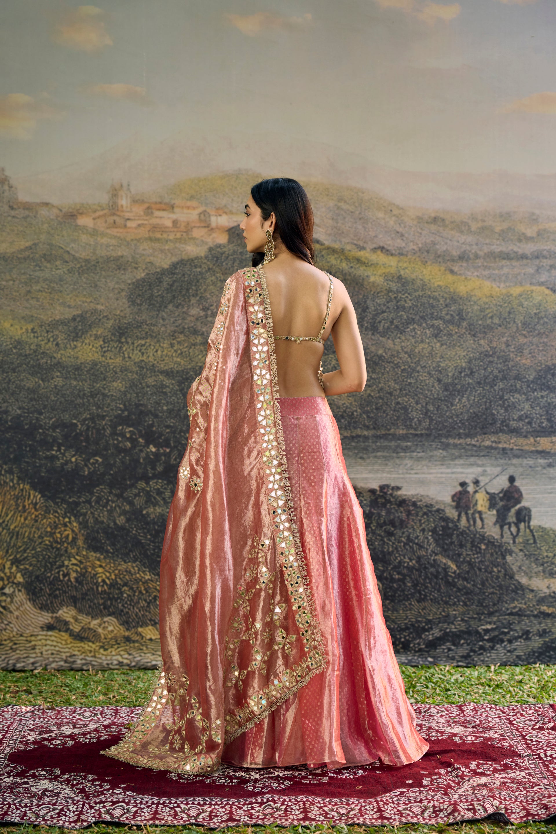Gulbahar Mirror Sharara Set