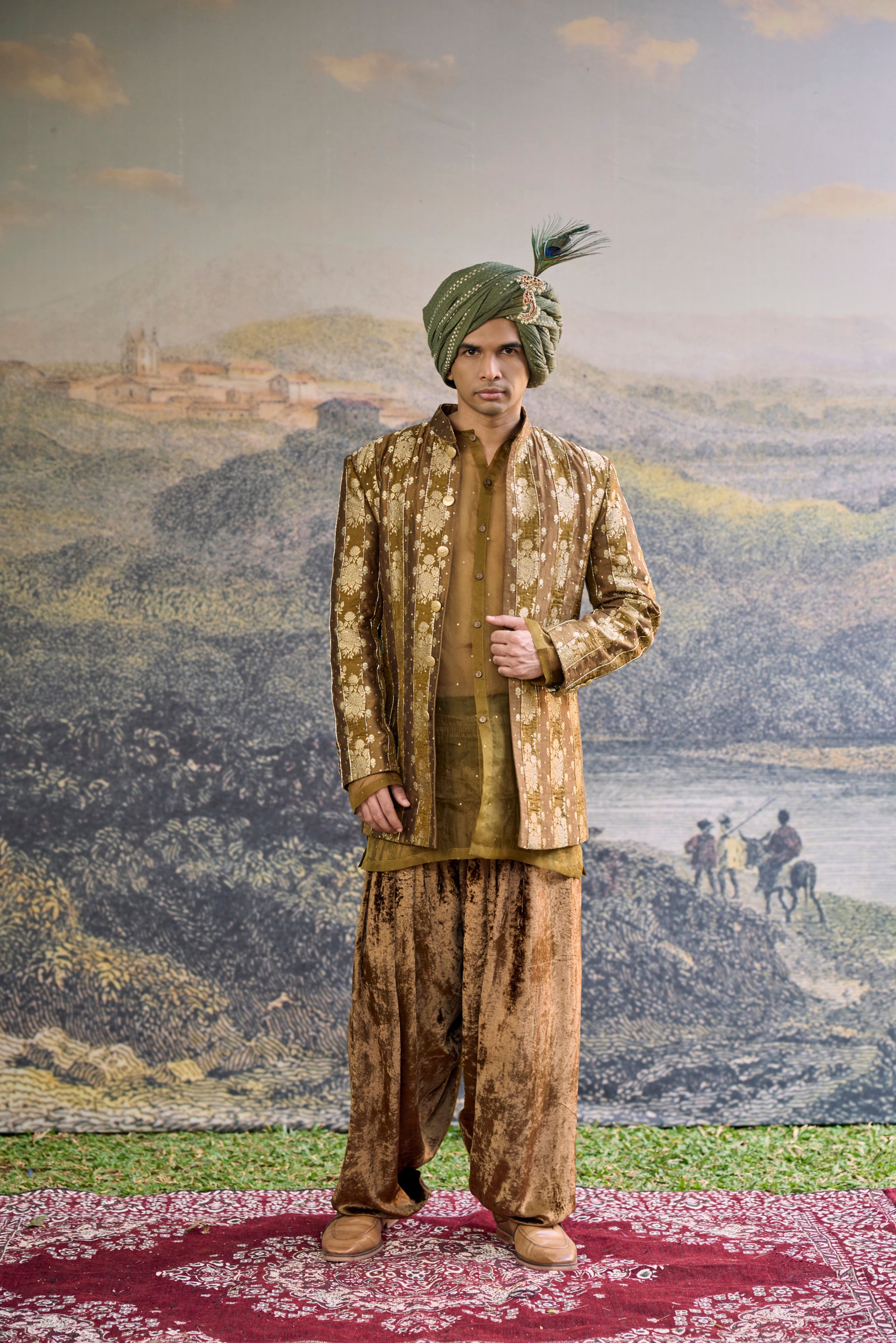 Zarvika Brocade Bundi Set