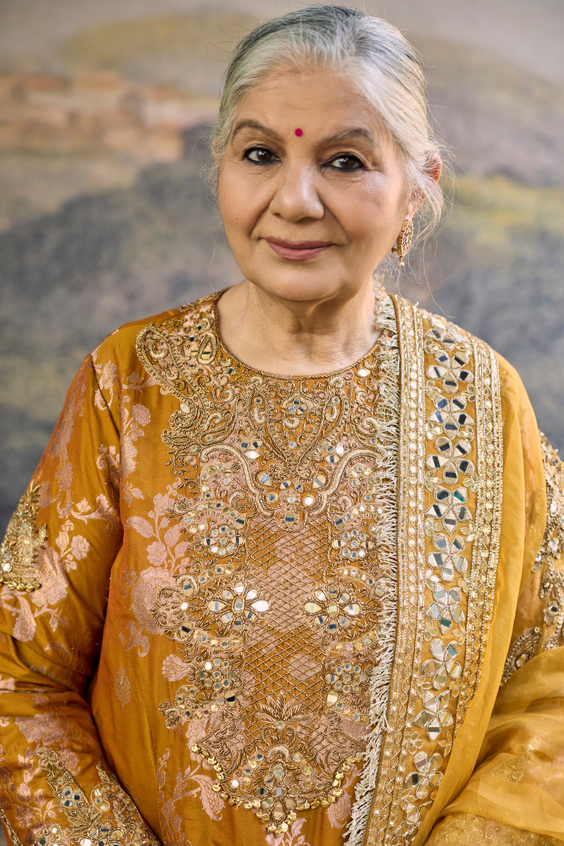 Sunehri Zari Sharara Set