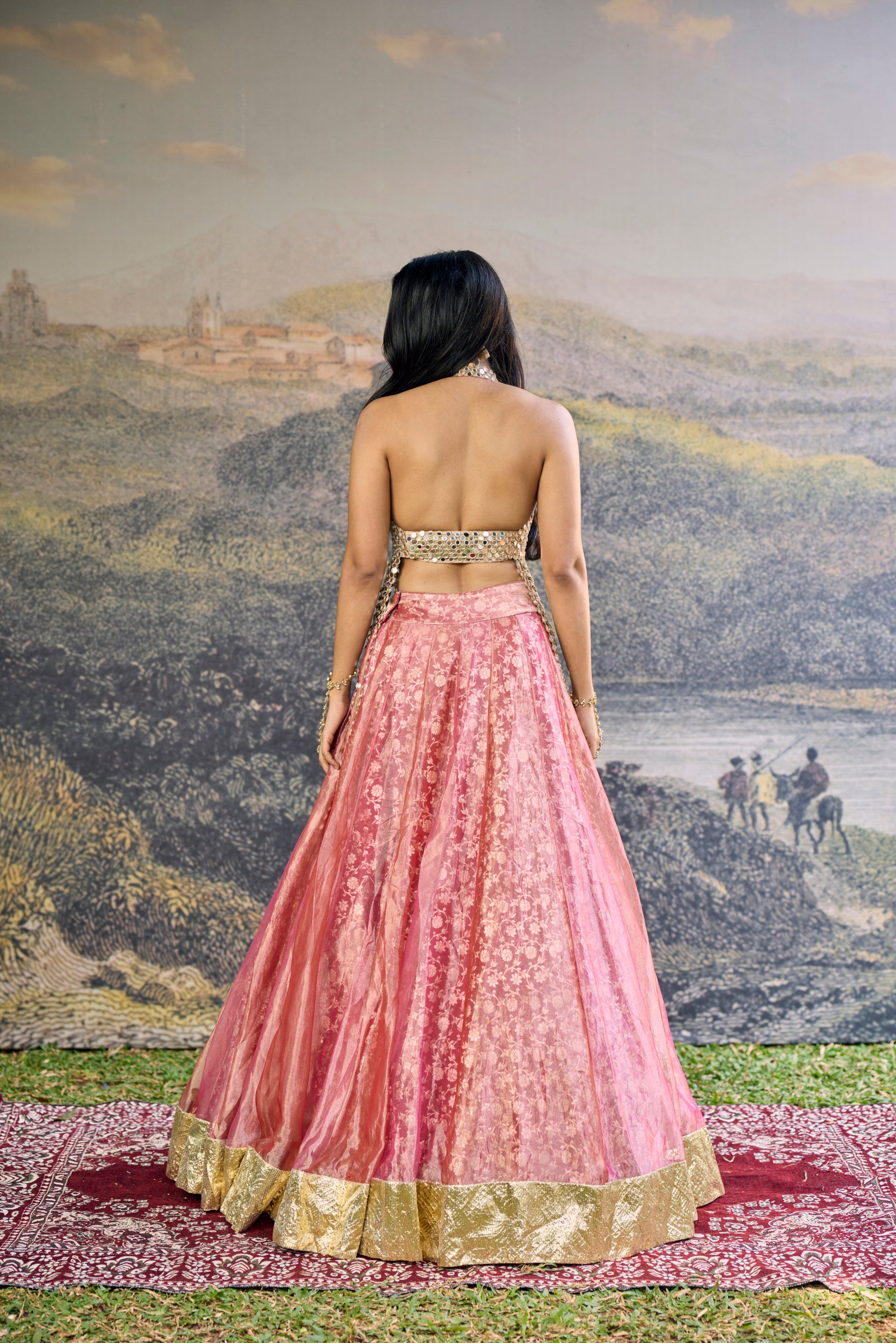 Gulbahar Mirror Lehenga Set