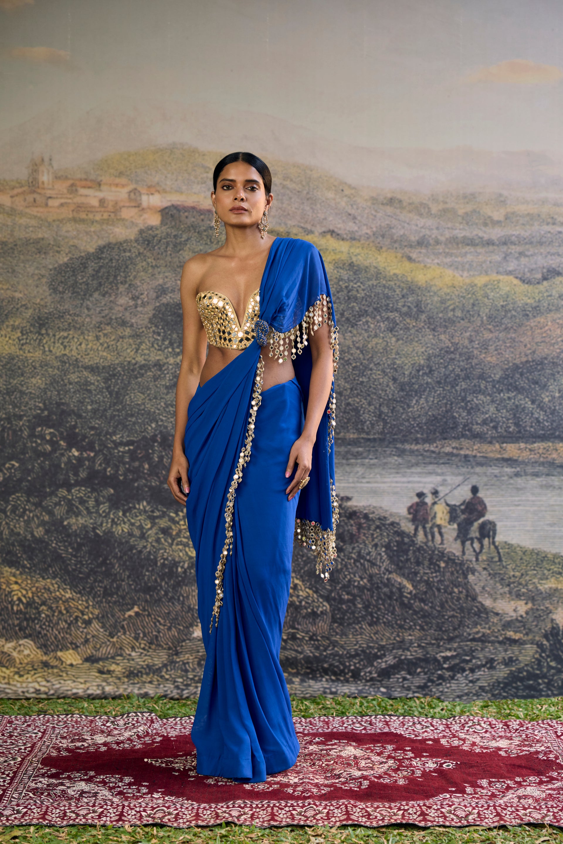 Neelanjana Mirror Saree Set