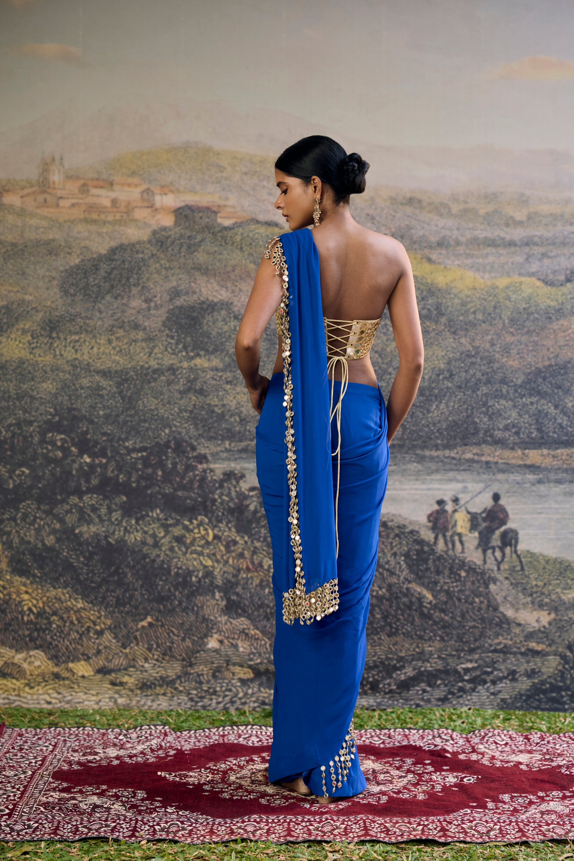Neelanjana Mirror Saree Set
