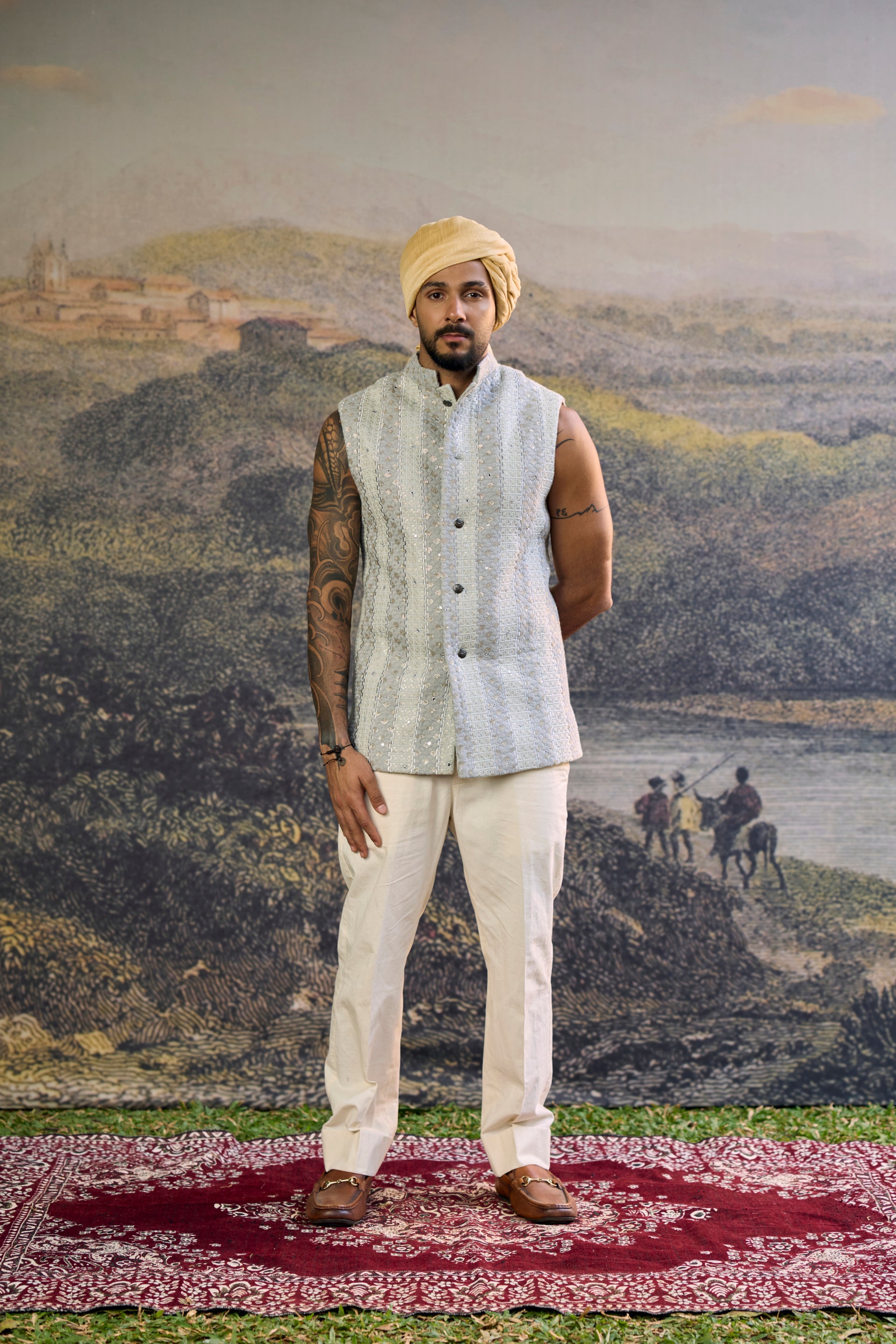 Zoravar Chikankari Bandi Set-A