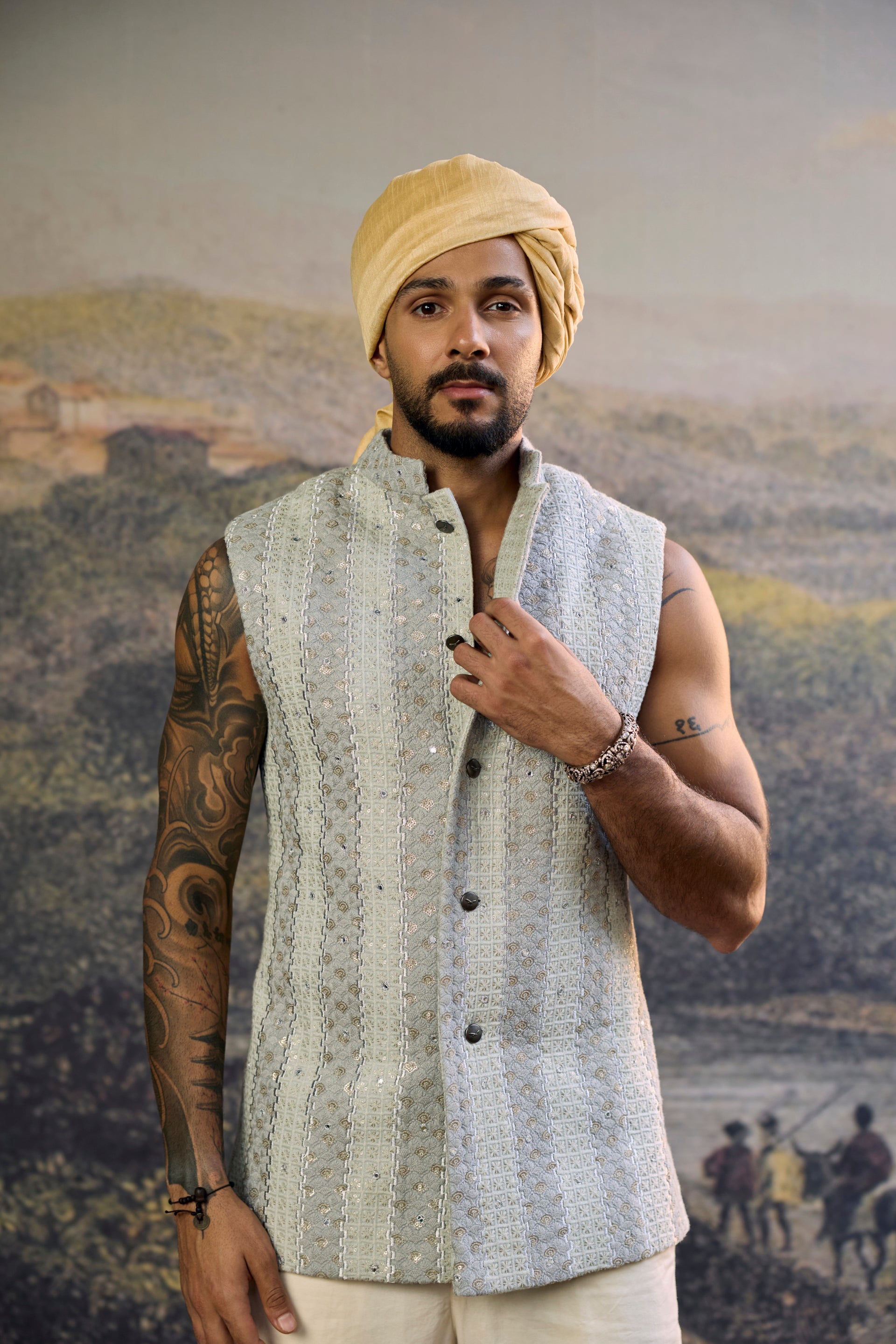 Zoravar Chikankari Bandi Set-A