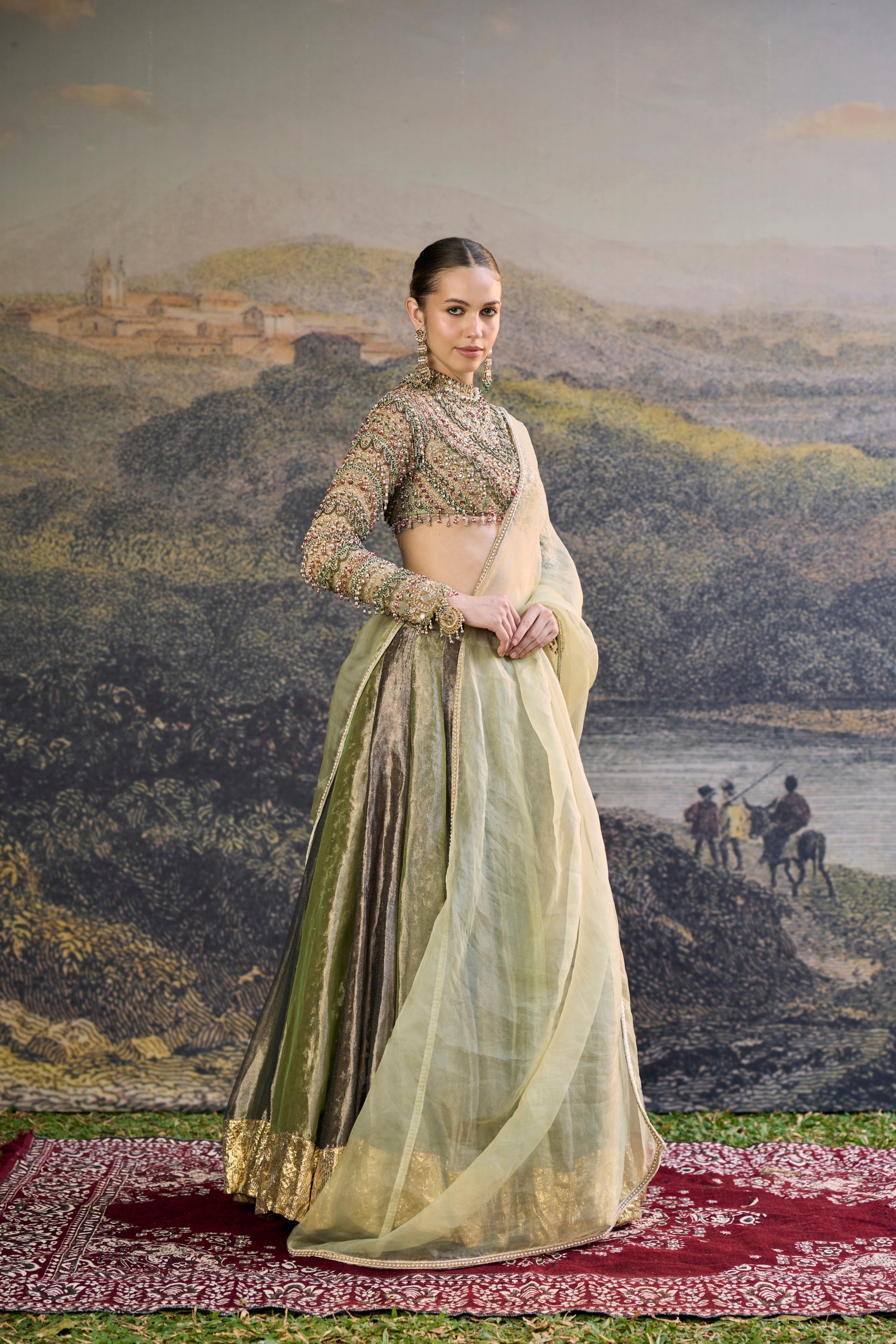 Zarreen Jadau Lehenga Set