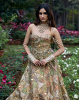 Gulnaar Gota Lehenga Set