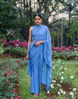 Neel Tara Crystal Saree Set