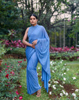 Neel Tara Crystal Saree Set