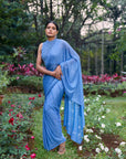 Neel Tara Crystal Saree Set