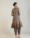 Mud Green A Line Dhoti Kurta Set