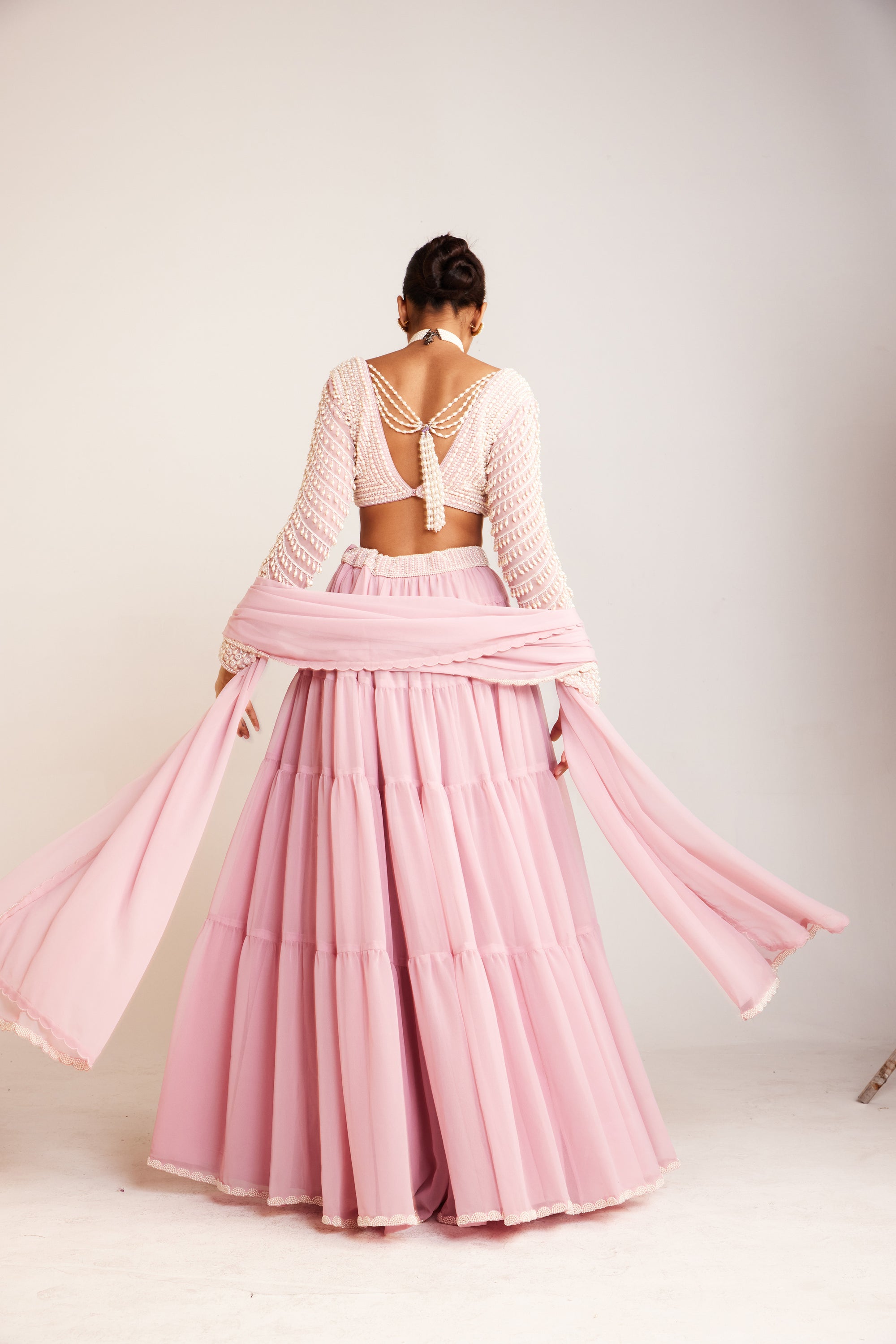 Powder Pink Sharara Set