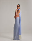 Dew Blue Pencil Skirt Set