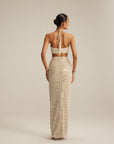 Light Beige Pencil Skirt