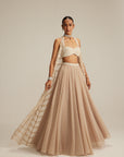 Light Beige Pearl Drop Jacket Set