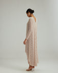 Ash Pink Pearl Drop Kurta Set