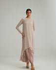 Ash Pink Pearl Drop Kurta Set