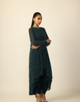 Dark Teal Drop Kurta Set
