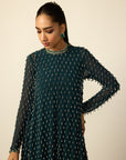 Dark Teal Drop Kurta Set