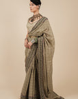 Warm Beige Saree Set