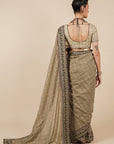 Warm Beige Saree Set