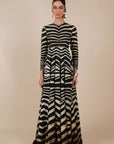 Zebra Print Anarkali