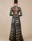 Zebra Print Anarkali