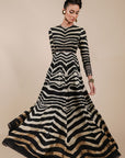 Zebra Print Anarkali