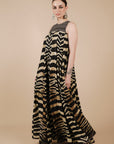 Zebra Print Maxi Dress