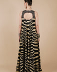 Zebra Print Maxi Dress