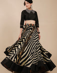 Zebra Print Skirt Set
