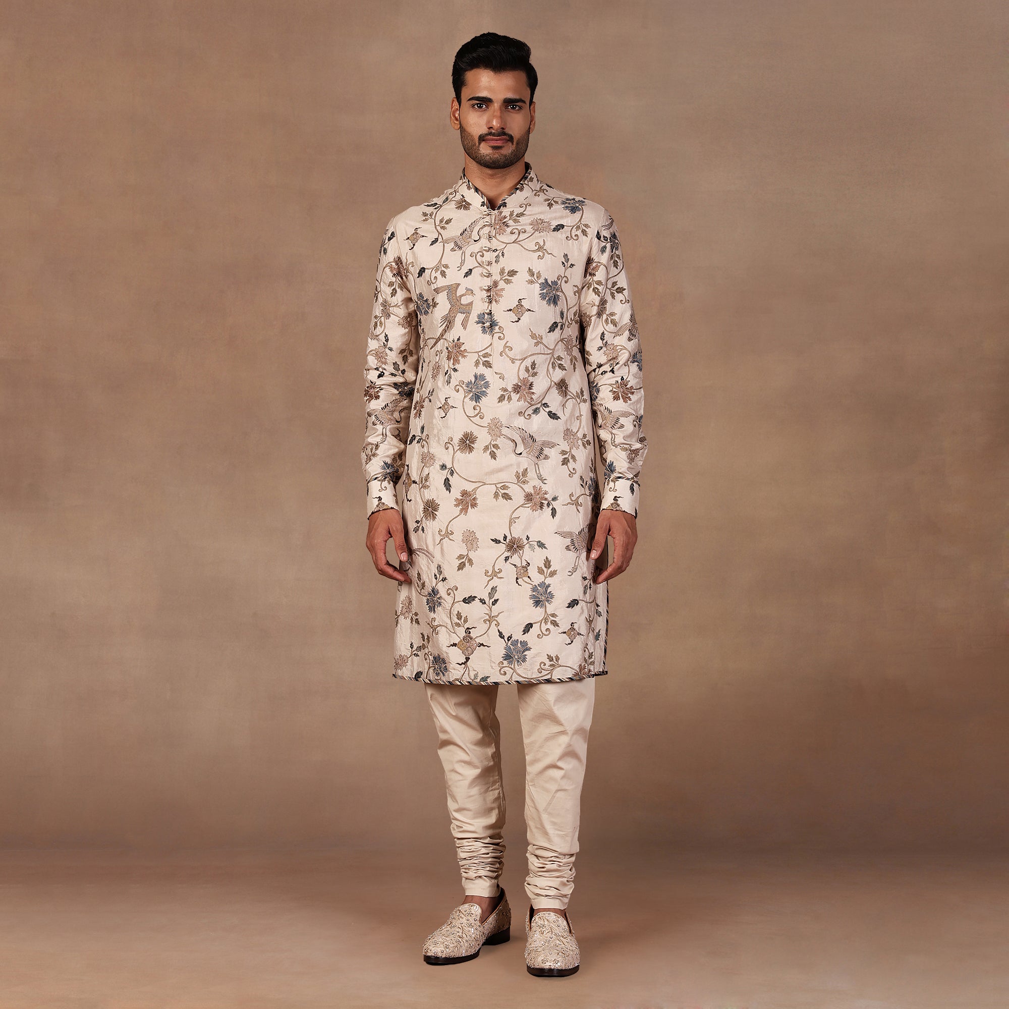 Almond Ivory Kurta Set | East