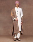 Antique Gold Embroidered Stole | East