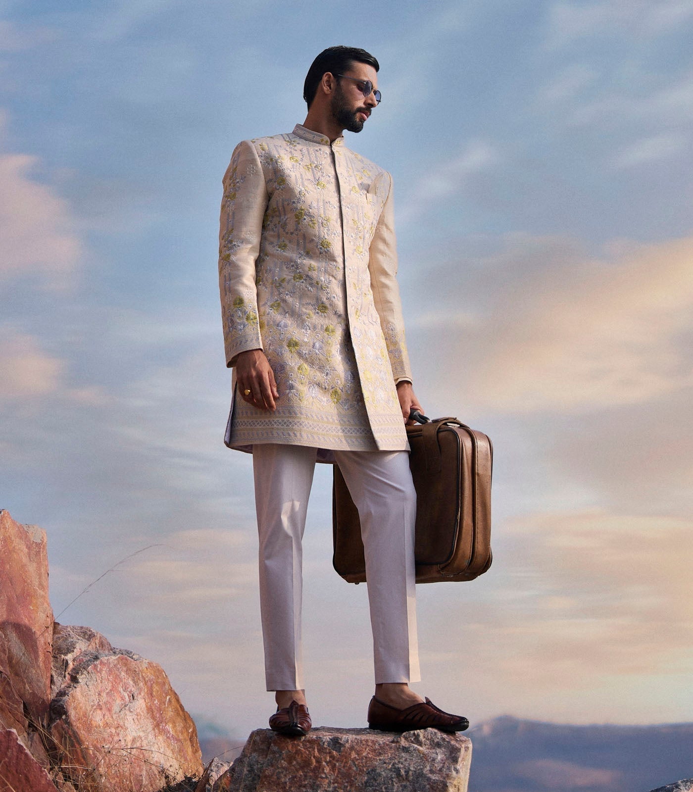 Ivory Sherwani Set