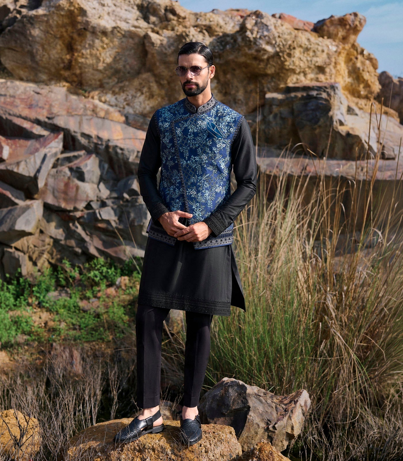 Midnight Blue Bandi Set