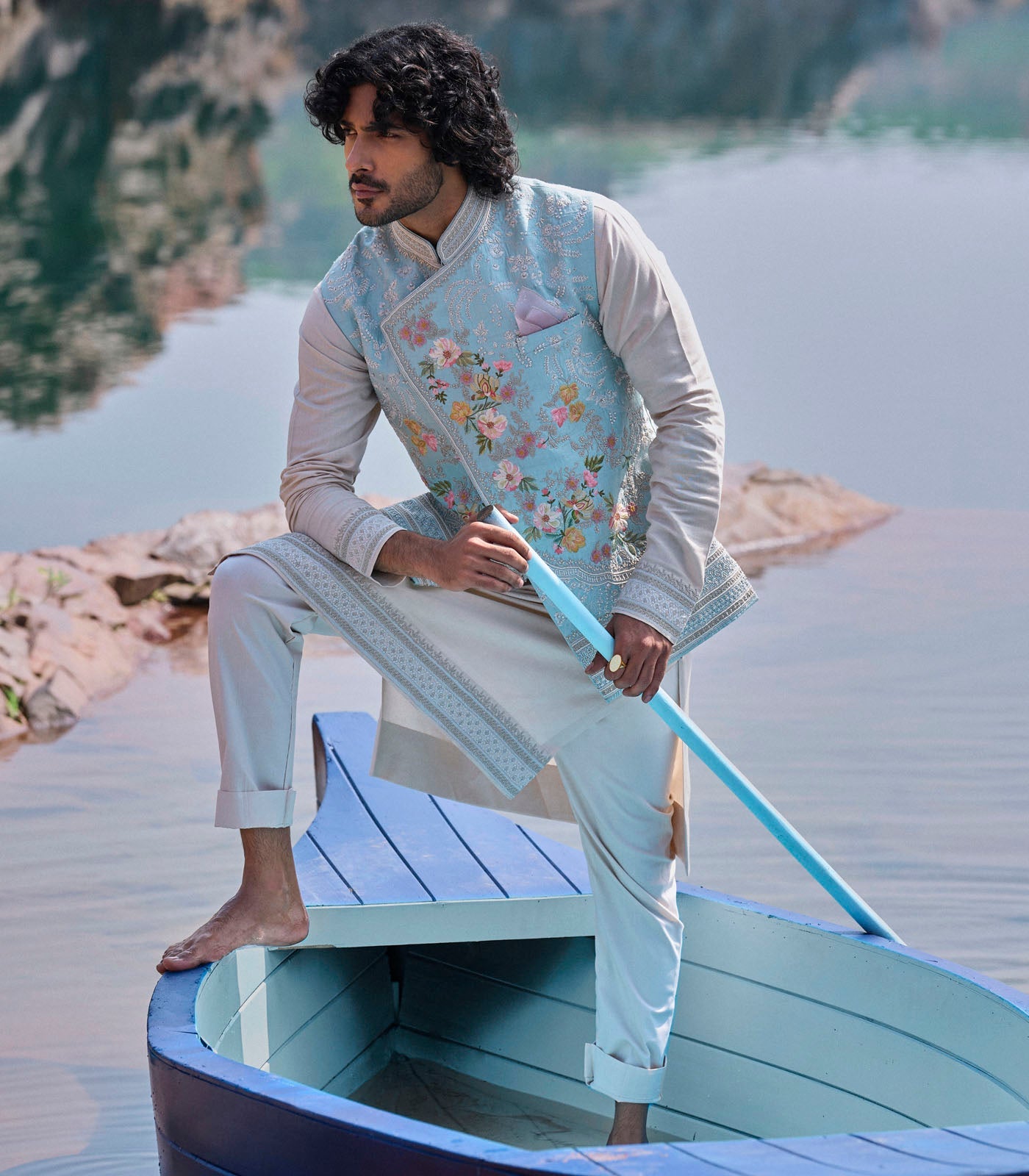 Aqua Blue Bandi Set