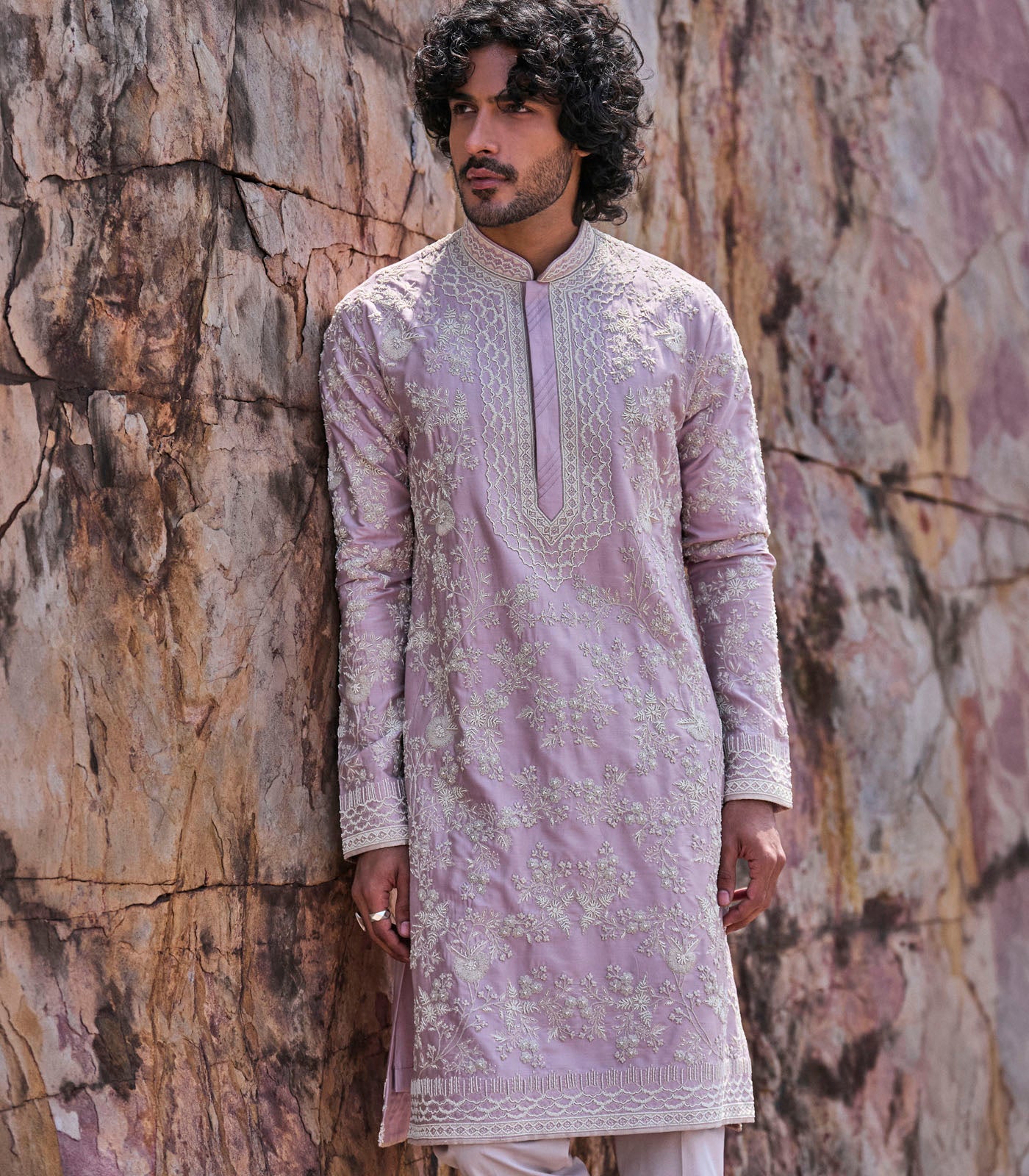 Lilac Mallow Kurta Set