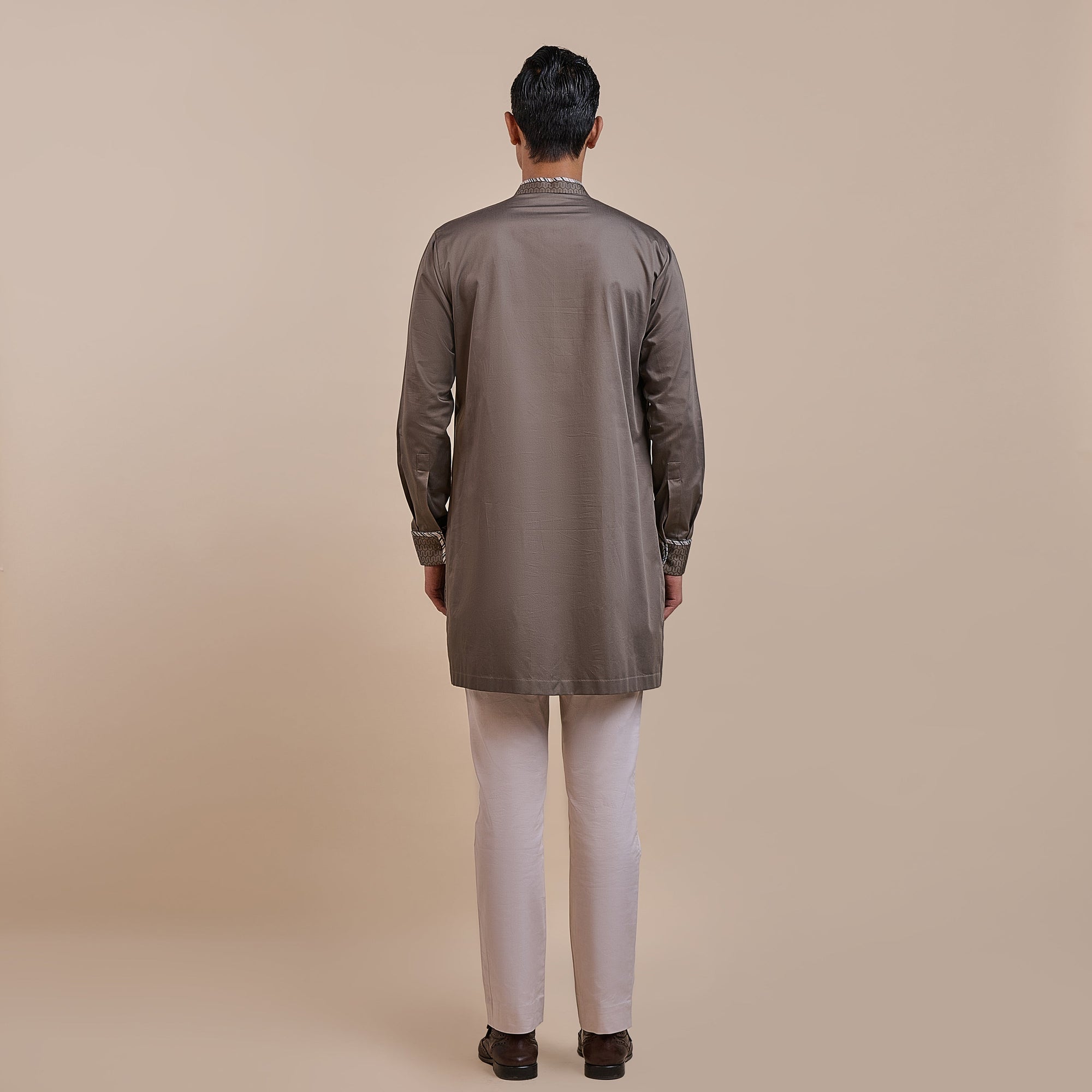 Ash Brown Kurta | Atth