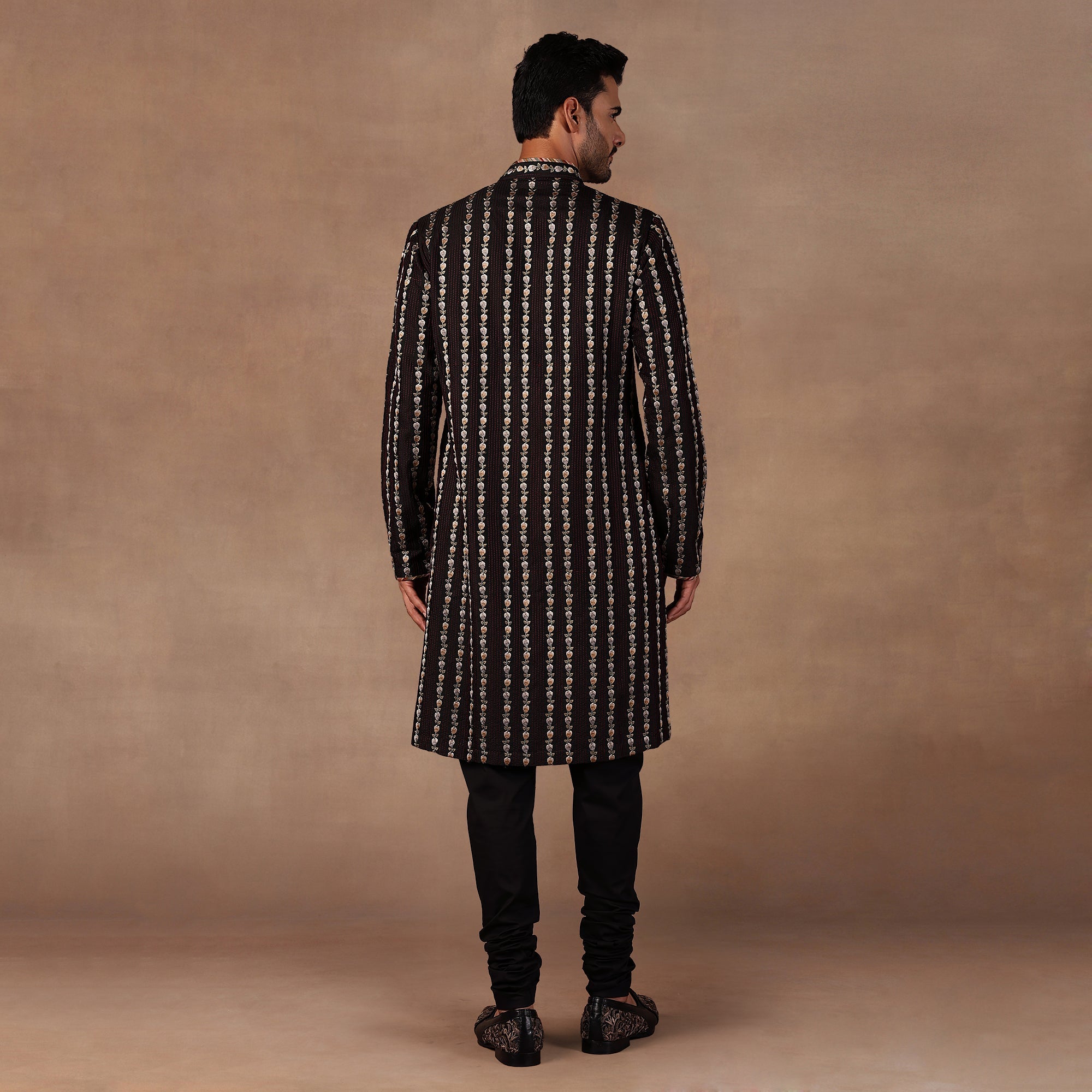 Black Embroidered Kurta Set | East