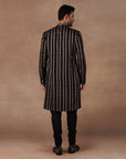 Black Embroidered Kurta Set | East