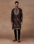 Black Ikat Kurta Set | East